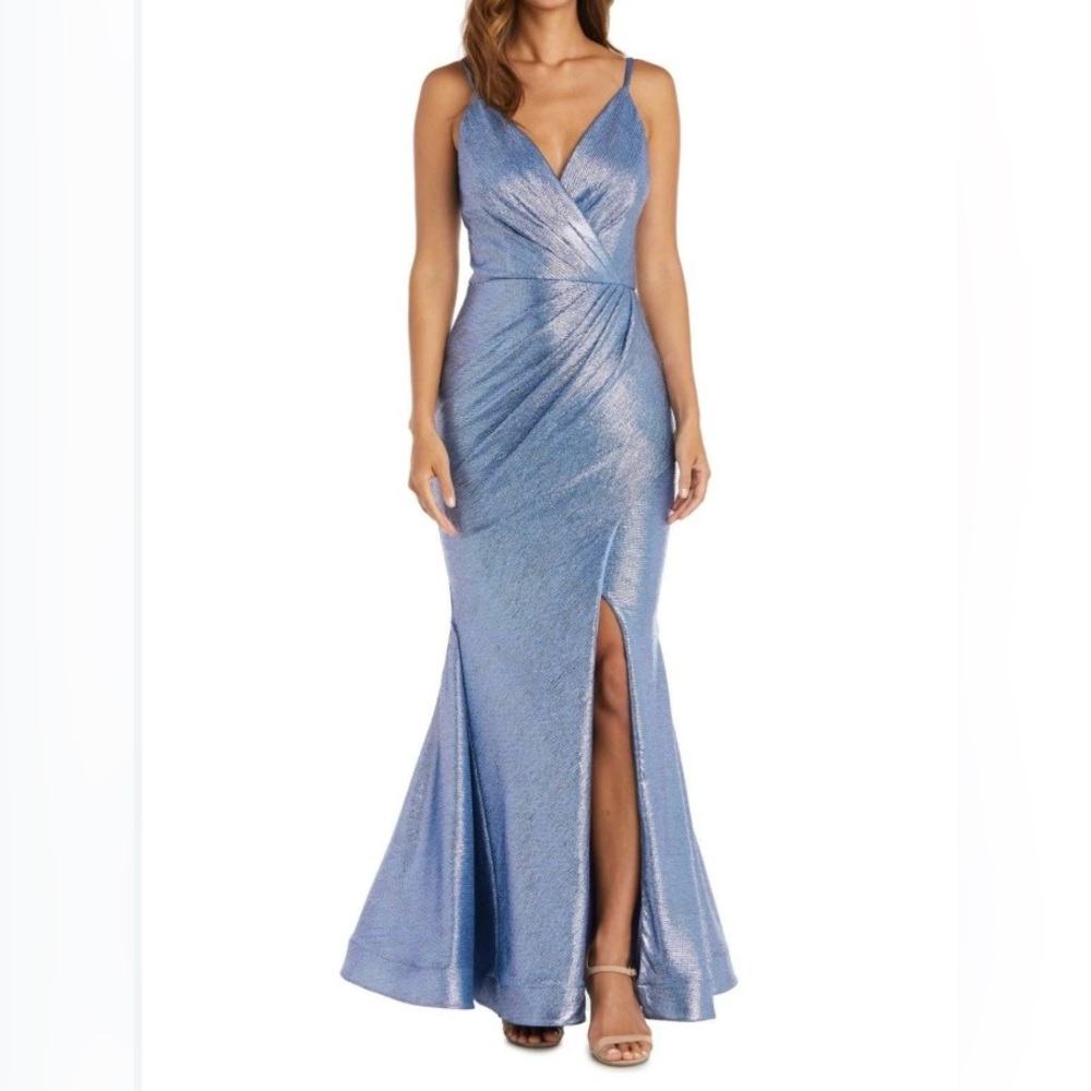 NWT Night Way Collections Metallic Gown